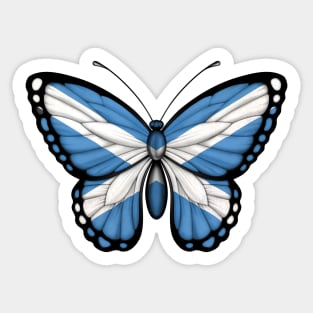 Scottish Flag Butterfly Sticker